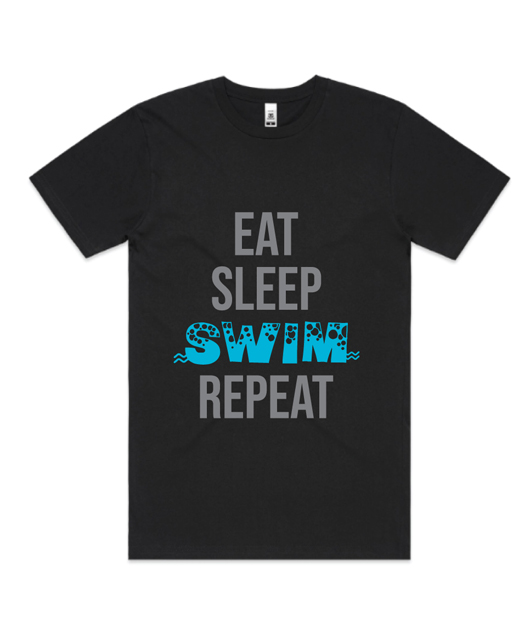 Eat, sleep, swim, repeat - Unisex T-Shirt - Figtek custommerch